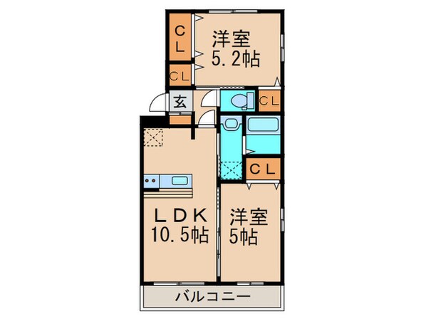 サザンハイムAの物件間取画像